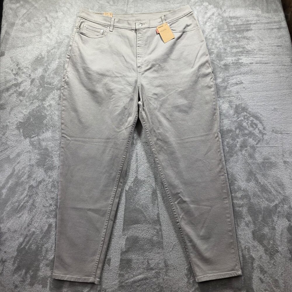 VTG Levis 550 Jeans Womens 22 Regular Gray Stretch Relaxed Fit Tapered Leg Pants